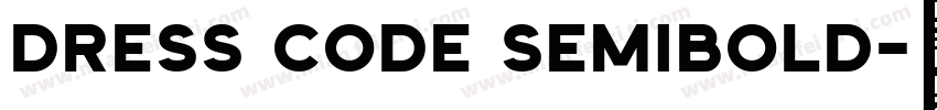 Dress Code SemiBold字体转换